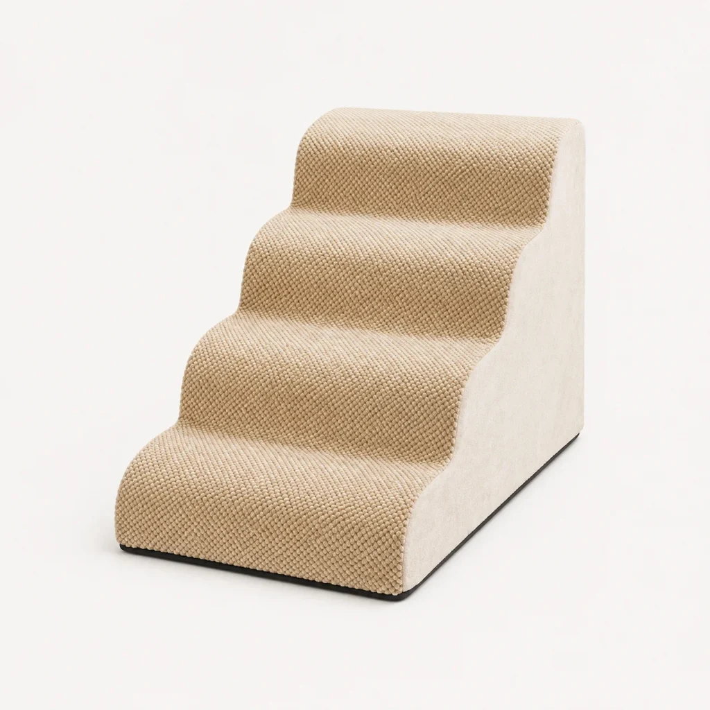 Pet stair model in a home setting