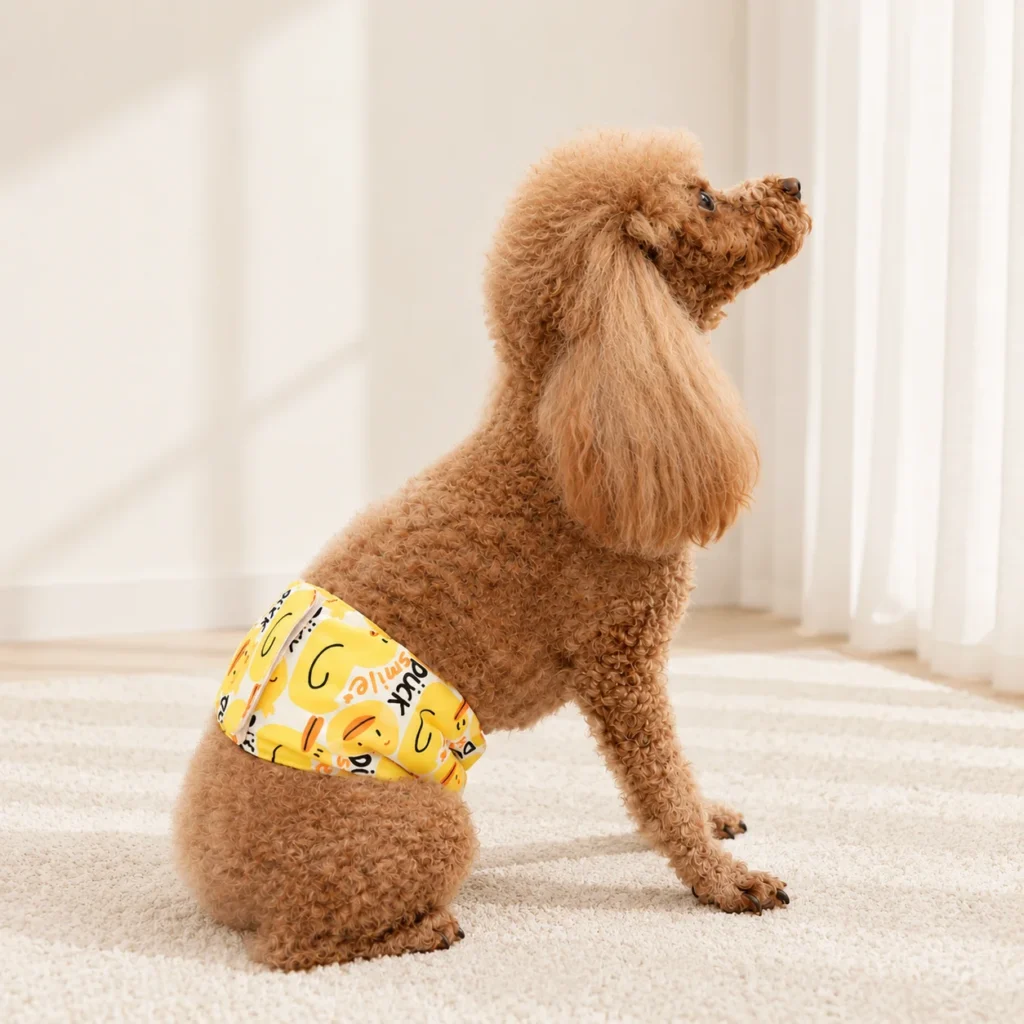 Reusable male dog belly band