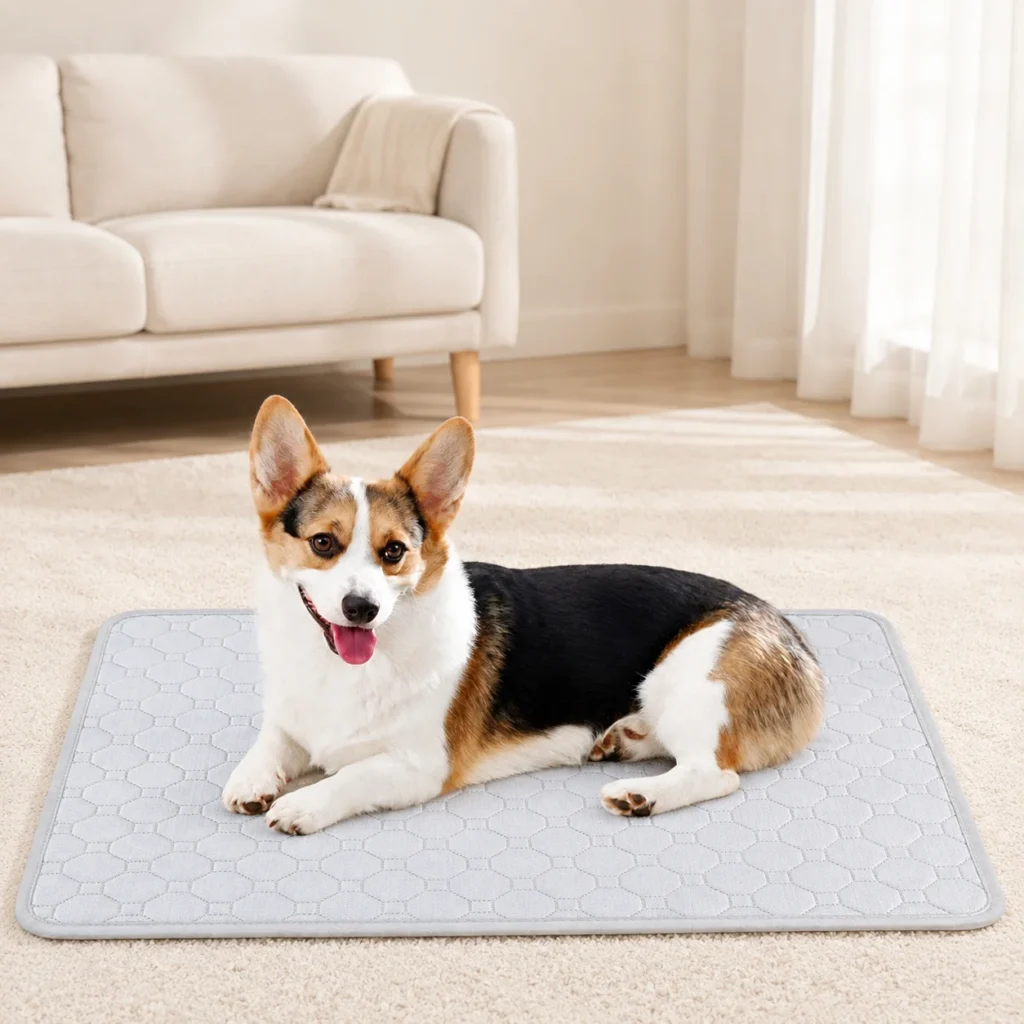 Washable reusable pet mat